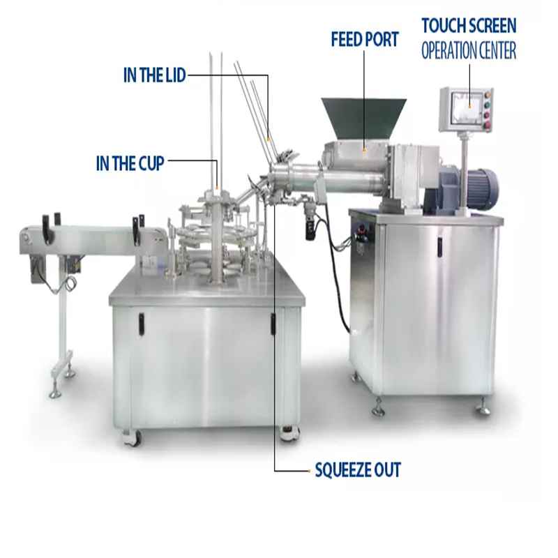 Automatic putty slime filling capping machine