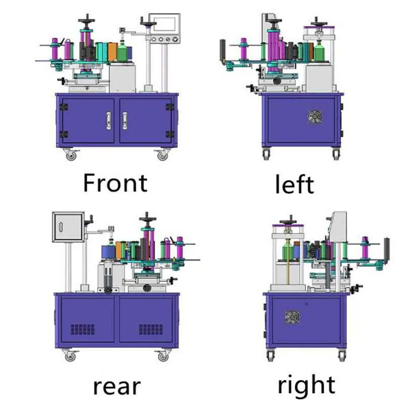 Semi automatic vertical labeling machine