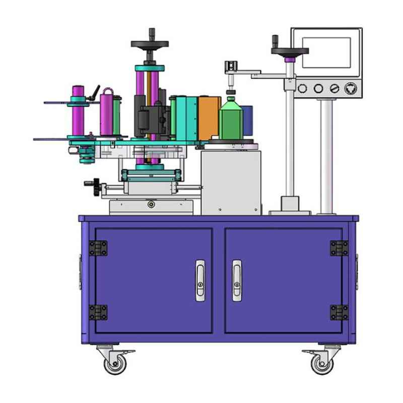 Semi automatic vertical labeling machine