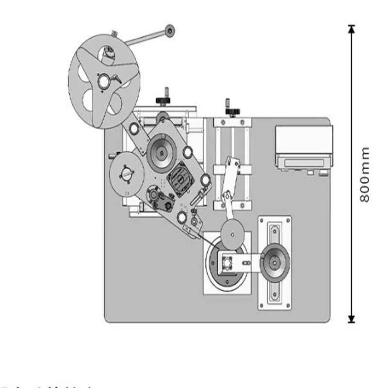 Semi automatic vertical labeling machine