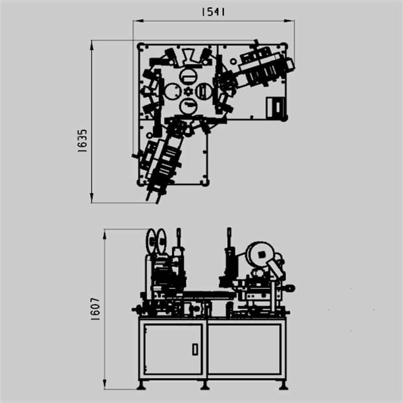 Semi auto rotary clothes hanger labeling machine