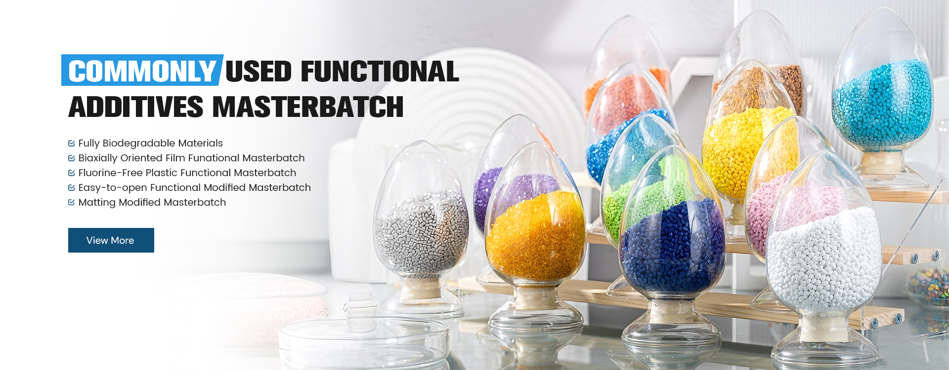 COMMONLY USED FUNCTIONAL ADDITIVES MASTERBATCH