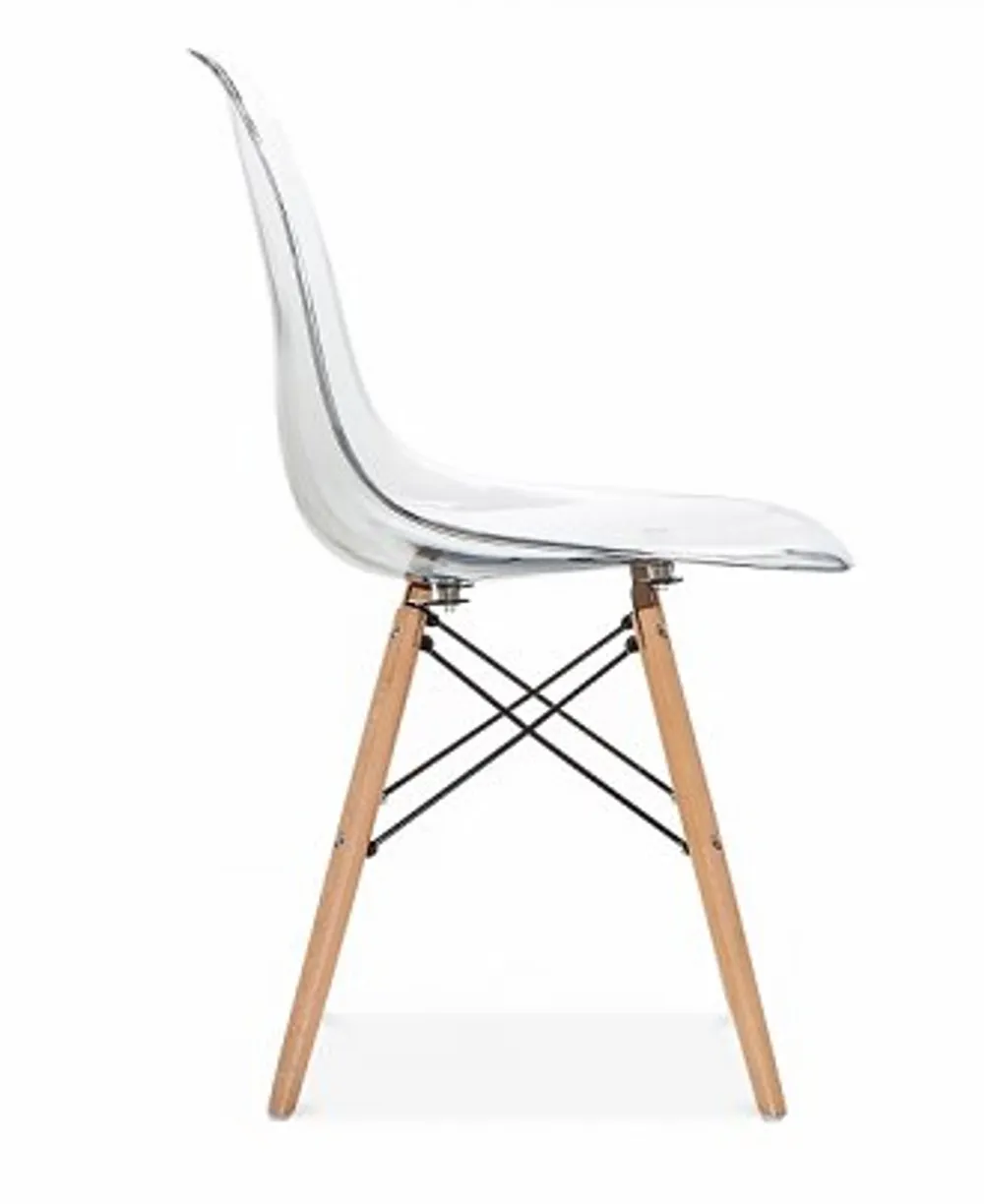 PC DSW EAMES CHAIR Clear H-611P