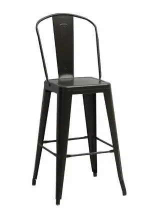 Tall Replica Tolix Stool High Back H-608