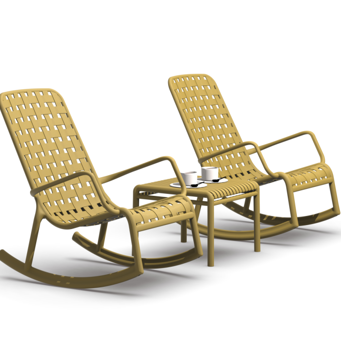 Outdoor PP Rocking Chair