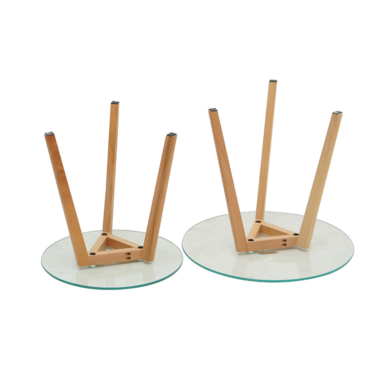 Glass Cofee Table Set Of 2 T-057