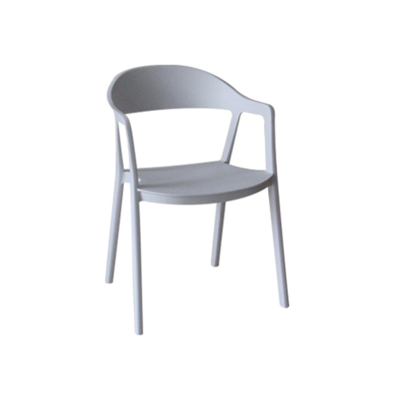 Plastic ArmChair White H-722