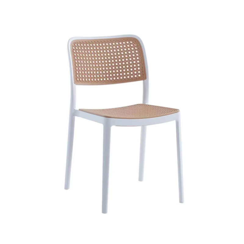 Hollow imitation rattan plastic chair