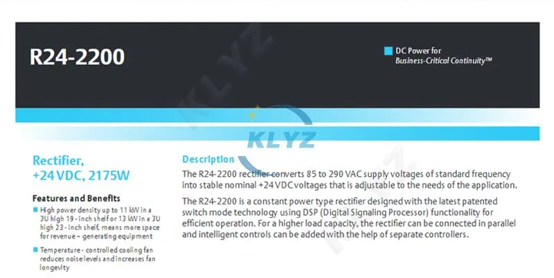 Vertiv DC Power Rectifier Module R24-2200