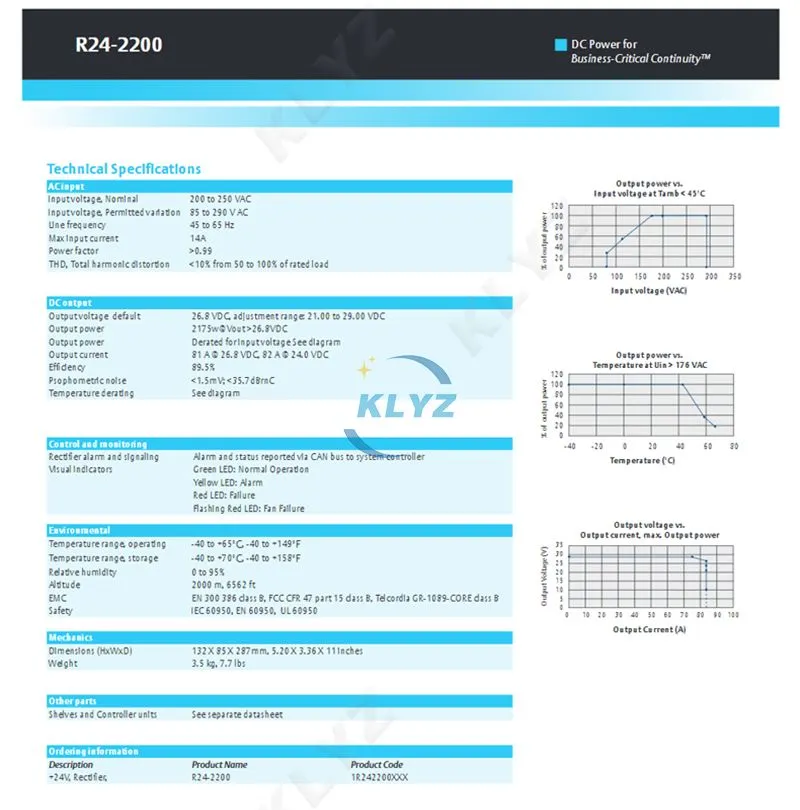 Vertiv DC Power Rectifier Module R24-2200
