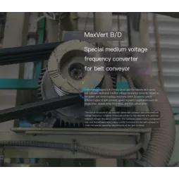 Nidec CT MaxVert B/D Belt motor medium voltage frequency converter