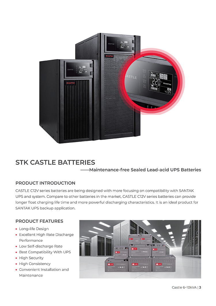 SANTAK Castle series Online UPS 1-10KVA