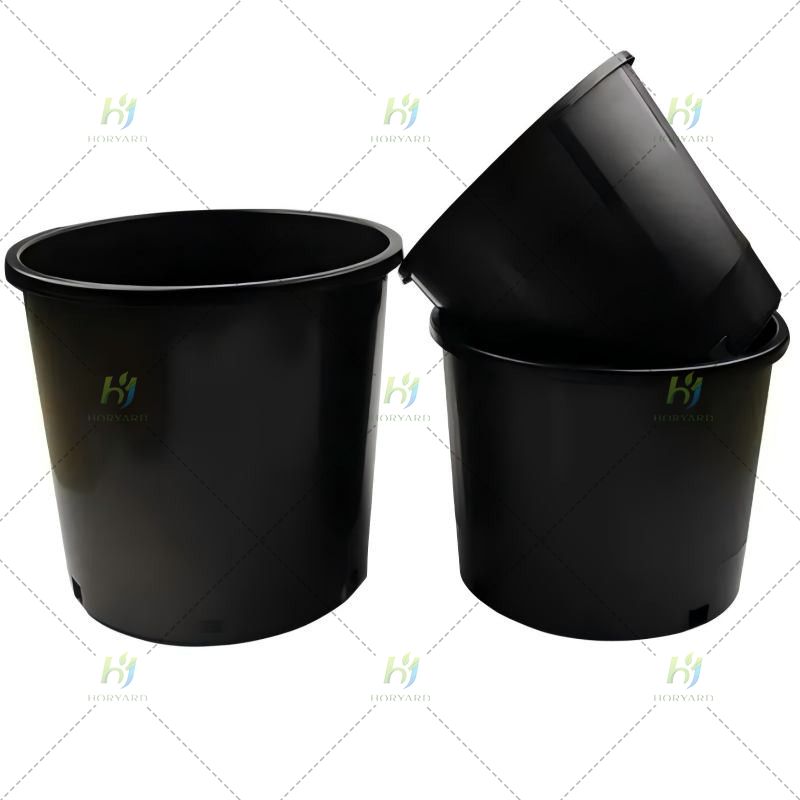 PP Factory Supply 2-Gallonen runde Pflanztöpfe aus Kunststoff für landwirtschaftliche Pflanzen