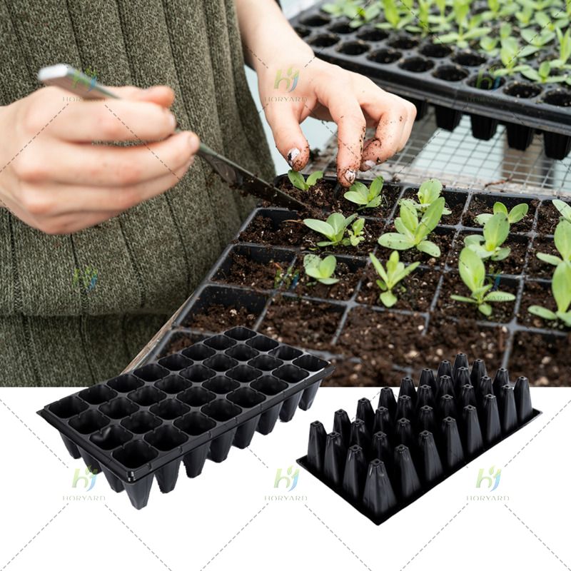 32-Zellen-Tiefloch-Anzuchttablett für Gartengemüse, Blumenzucht-Sämlingstabletts
