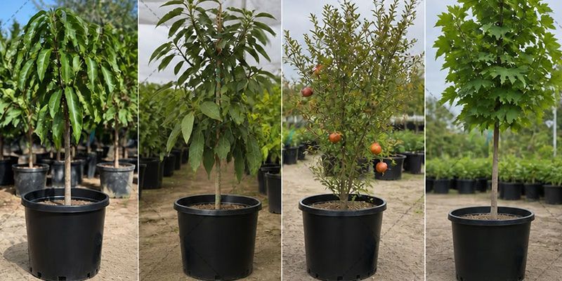 Kunststoff-Kindertöpfe, Blumentopf, PP, Garten-Pflanzbehälter, Schwarz, für drinnen und draußen, 20 Gallonen