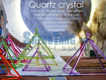 Clear Quartz Singing Pyramids for higher realm harmonization