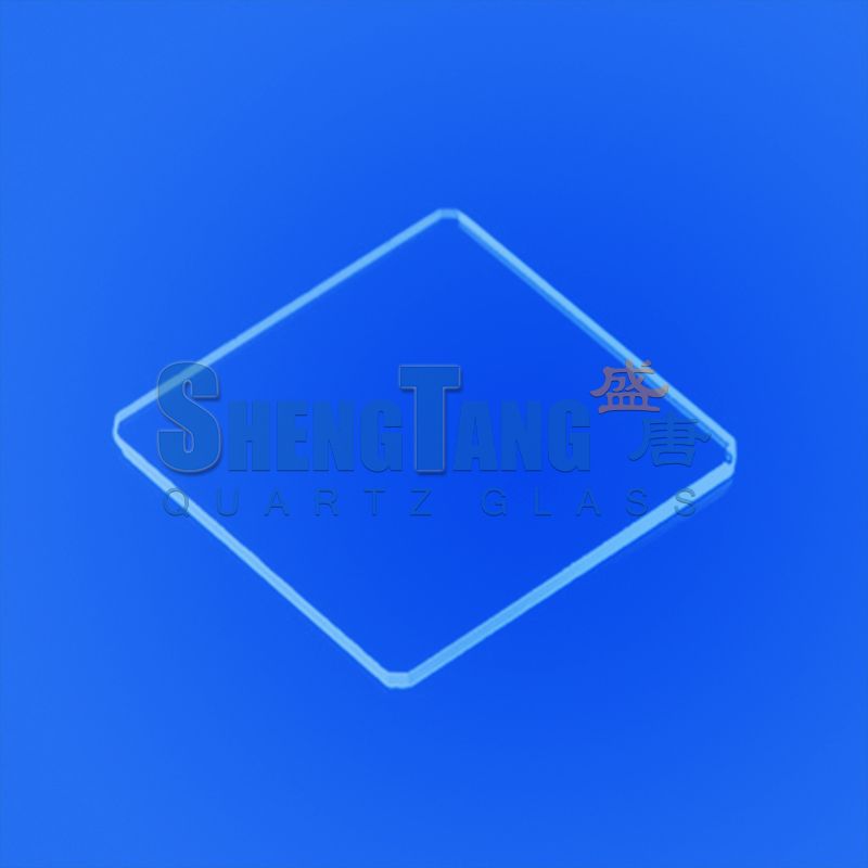 JGS1 square UV quartz glass sheet 1-1.5mm 200-2500nm