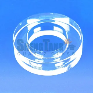 Heater Use Fused Silica Quartz Flange / Fused Silica Tube Accurate Dimension