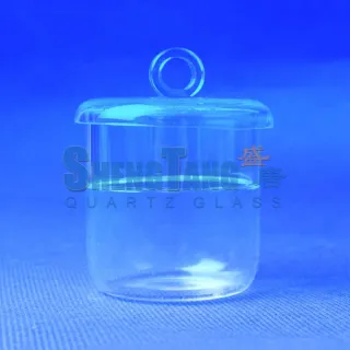 Polishing Grind Edge Quartz Glass Crucible Reliable 1-40mm Thickness