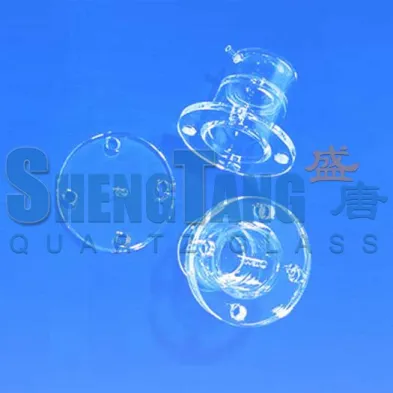 Morse 6.5 Transparent Sio2 Quartz Tube Flange High temperature resistance quartz reactor