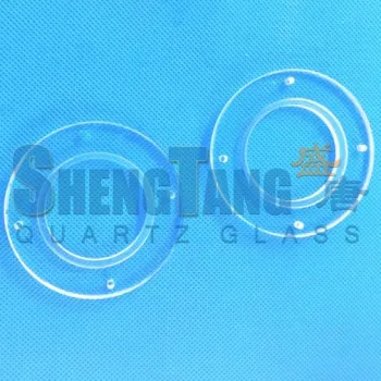 Machining Quartz Tube Flange Milling Sight Glasses Circular Shape Professional