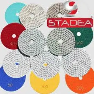Stadea 5 Inch Diamond Polishing Pads Wet For Concrete Terrazzo Marble Glass Travertine Polishing, Series Standard J