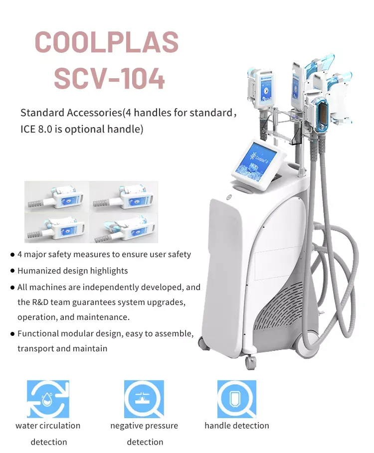 Coolplas 5 Handles Cryolipolysis Slimming Machine