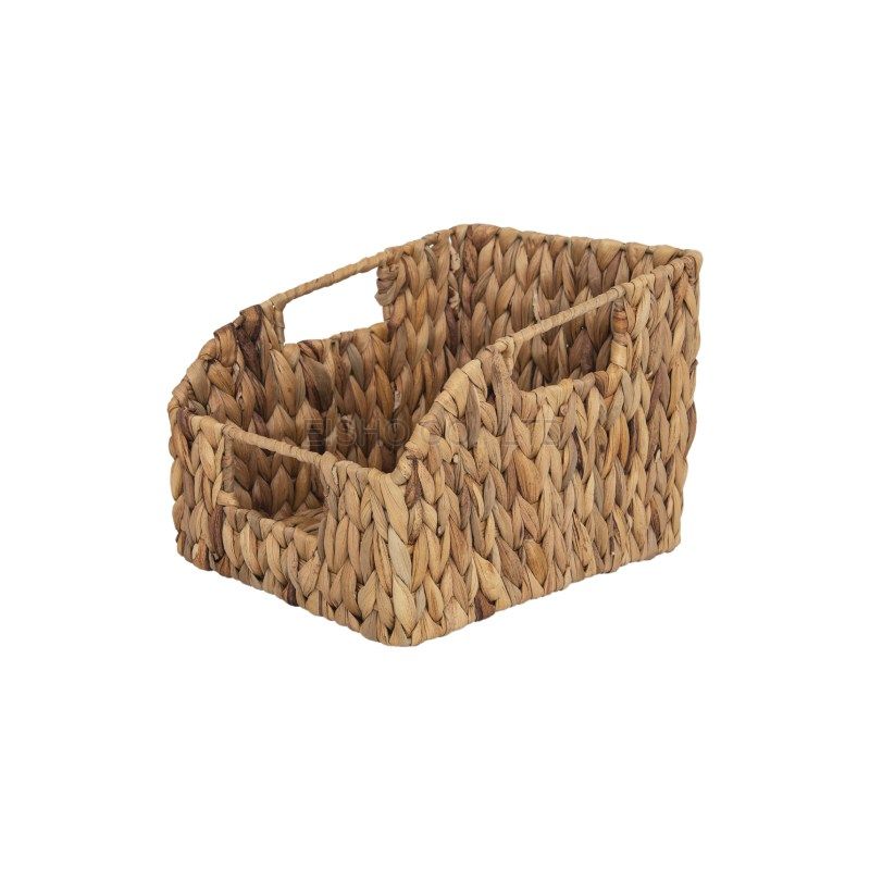 Water Hyacinth Wicker Storage Basket / Rattan Basket with Handles