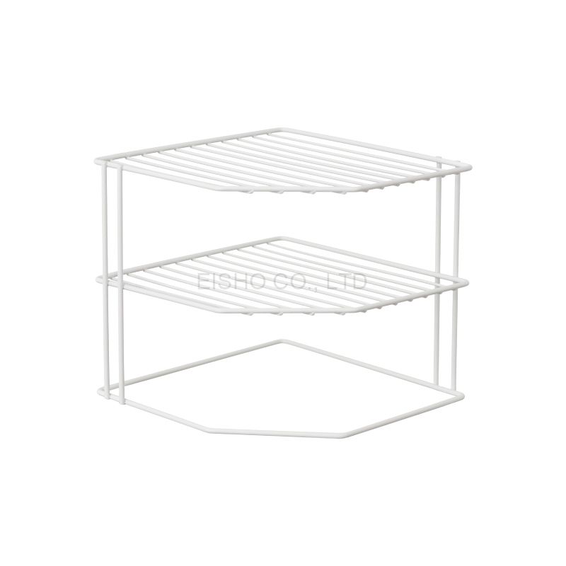 3Tier Kitchen Corner Plate Rack Countertop Organizer