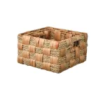 Square Water Hyacinth Seagrass Baskets Set