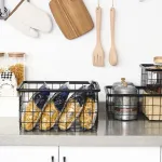 Durable Metal Storage Baskets with Various Sizes