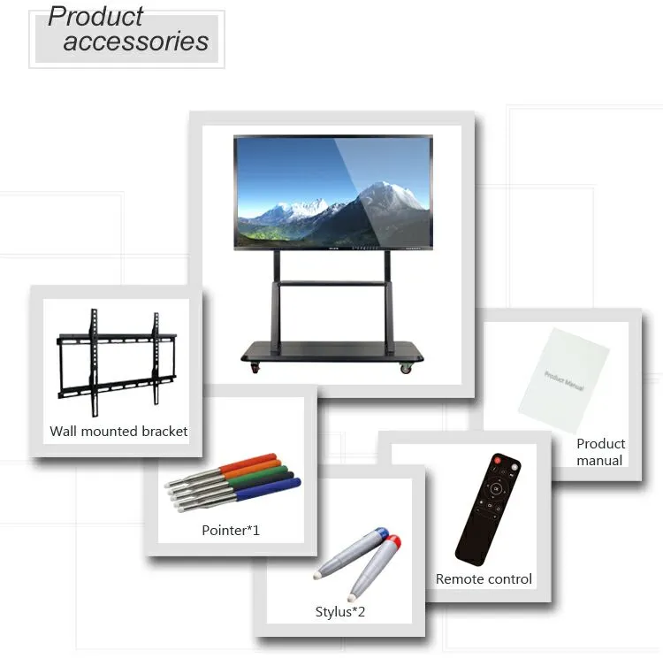 LCD 10 Points Touchscreen Smart Board Interactive Whiteboard Smart Panel