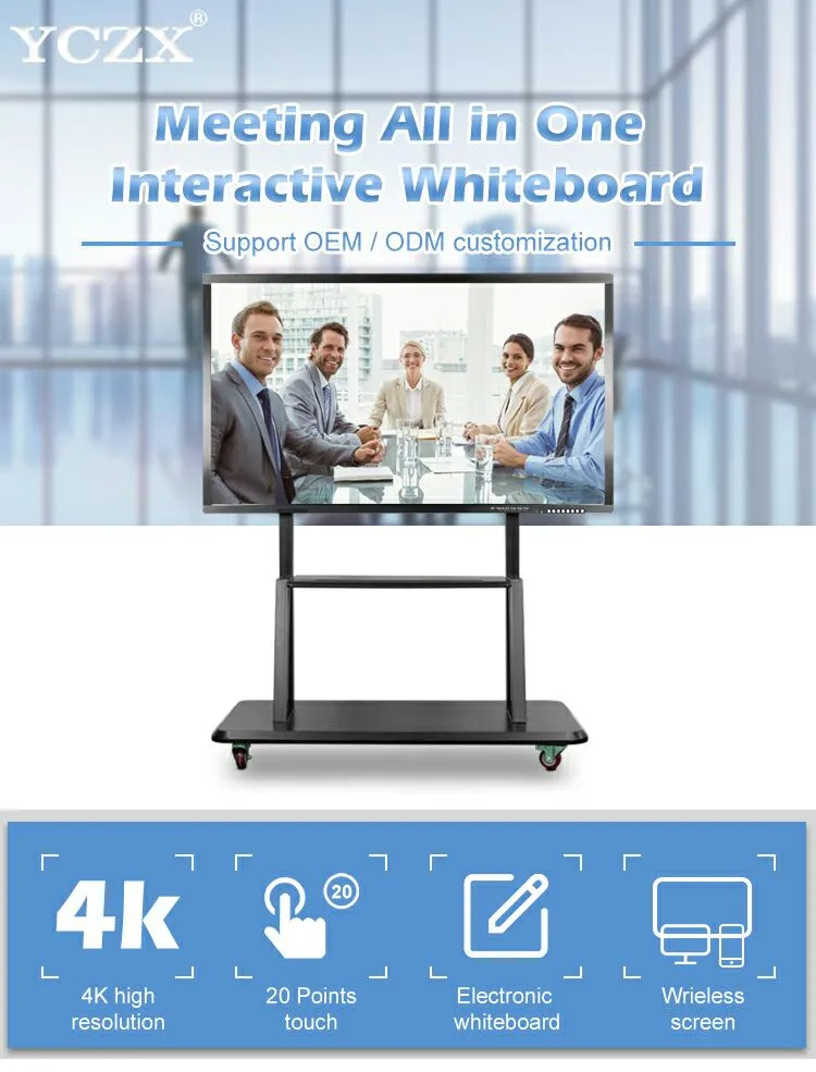 Premium Smart Touch Screen Interactive Digital Blackboard Smart Teaching Board