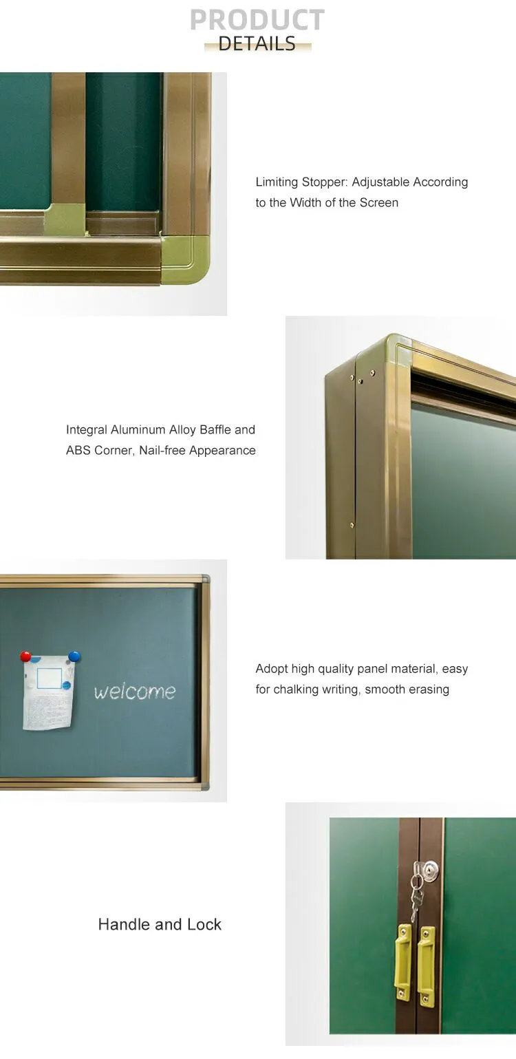 Factory direct sale interactive digital white boards push pull blackboard for class rooms
