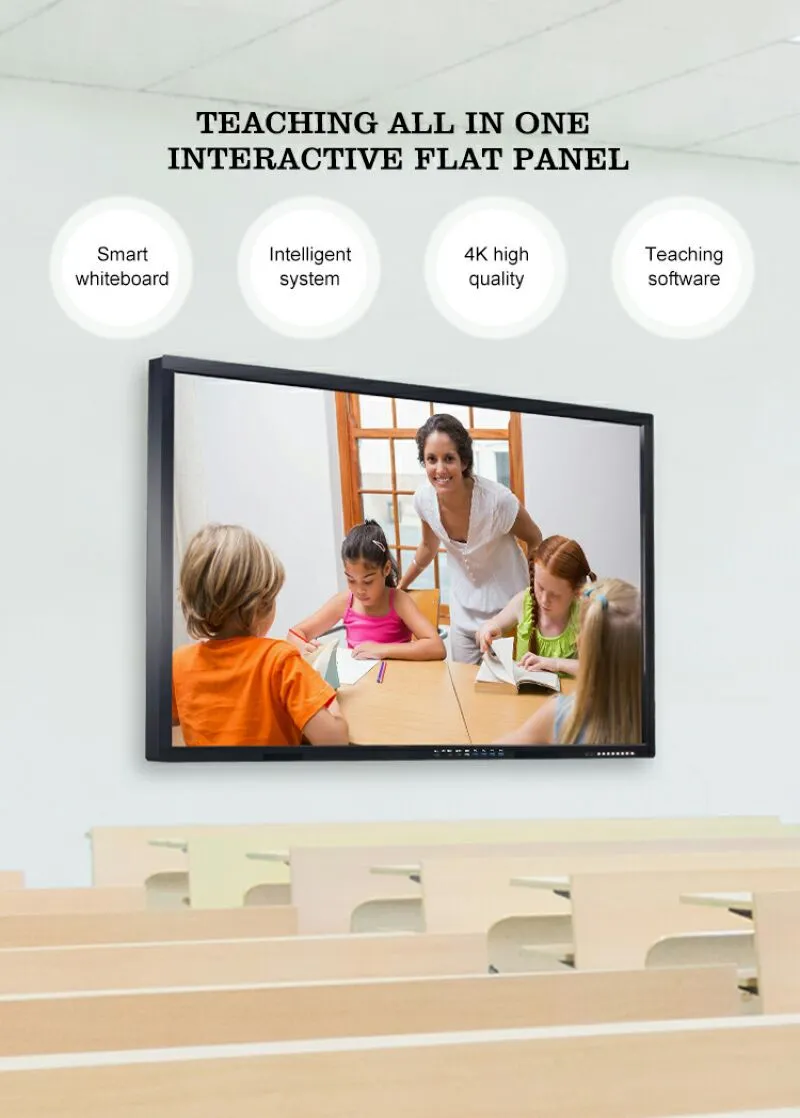 75 Inch Intreractive Board Electronic Smart Panel Interactive Whiteboard