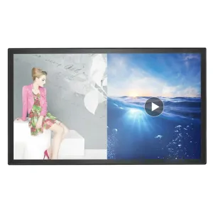 65 Inch Wall Mounted Advertising Display with No Touch