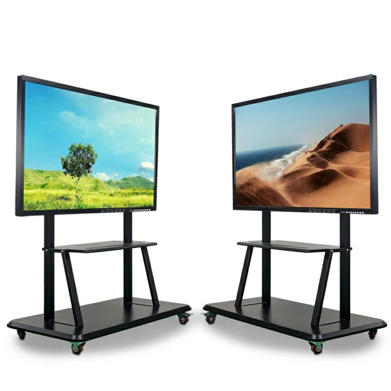 Mobile Stand Adjustable, with Lock Wheels, Suitable for Monitors of Any Size Display