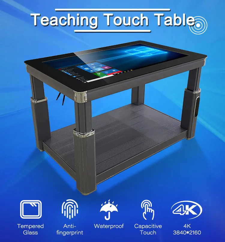 Newest Trend Waterproof Smart Board 43 50 55 65 Inch Screen Interactive Educational Teaching Touch Table for School