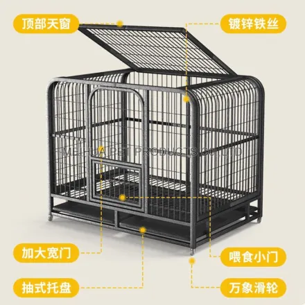 Full Square Tube Dog Cage