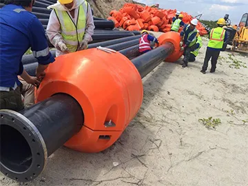 24’’ UHMWPE dredge pipes for reclamation project in Malaysia