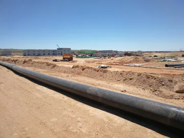 HDPE water pipeline serves  the rural areas in China