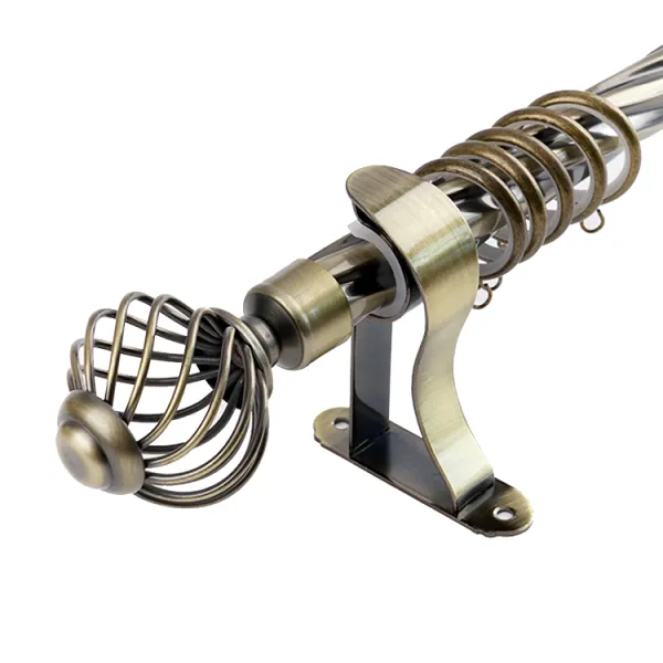 Luxury Decorative Twist Curtain Rods for Stylish Home Decor