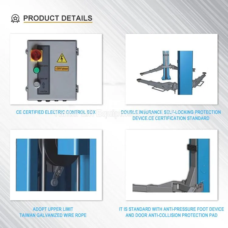 Auto 2 Post Car Lift Garage Equipment