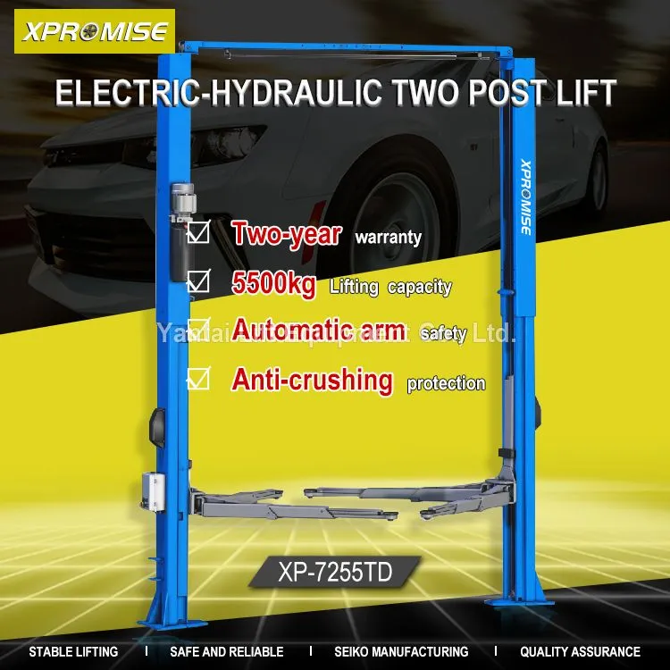 Lifting capacity 5500kg 2 post lift