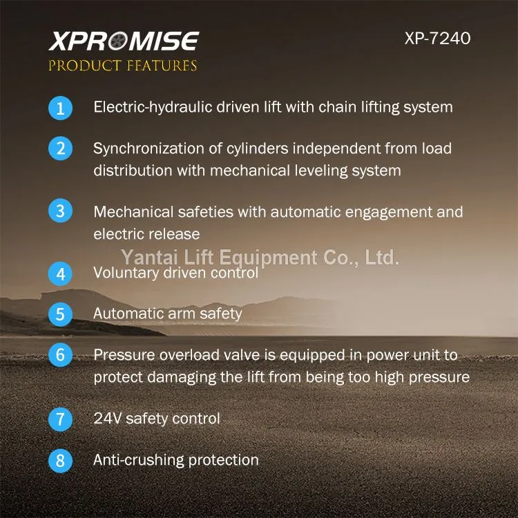 Electric-hydraulic Driven 2 Post Lift