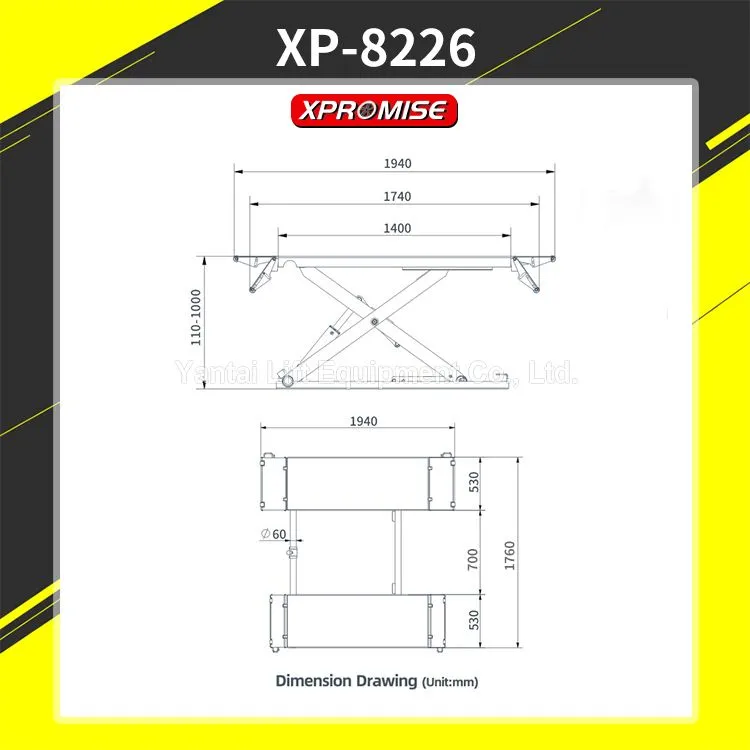 Mid-rise Portable Scissor Lift 3000kg