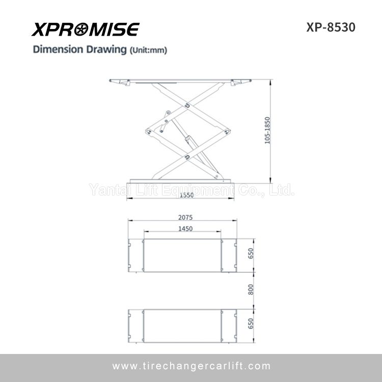 Hydraulic Garage Scissor Car Lift