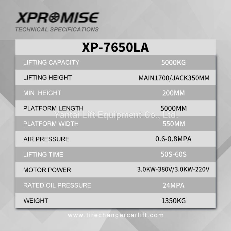 Pneumatic Release 4 Post Lift