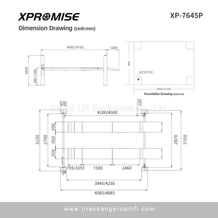 Garage Equipment Manual Release 4 Post Lift