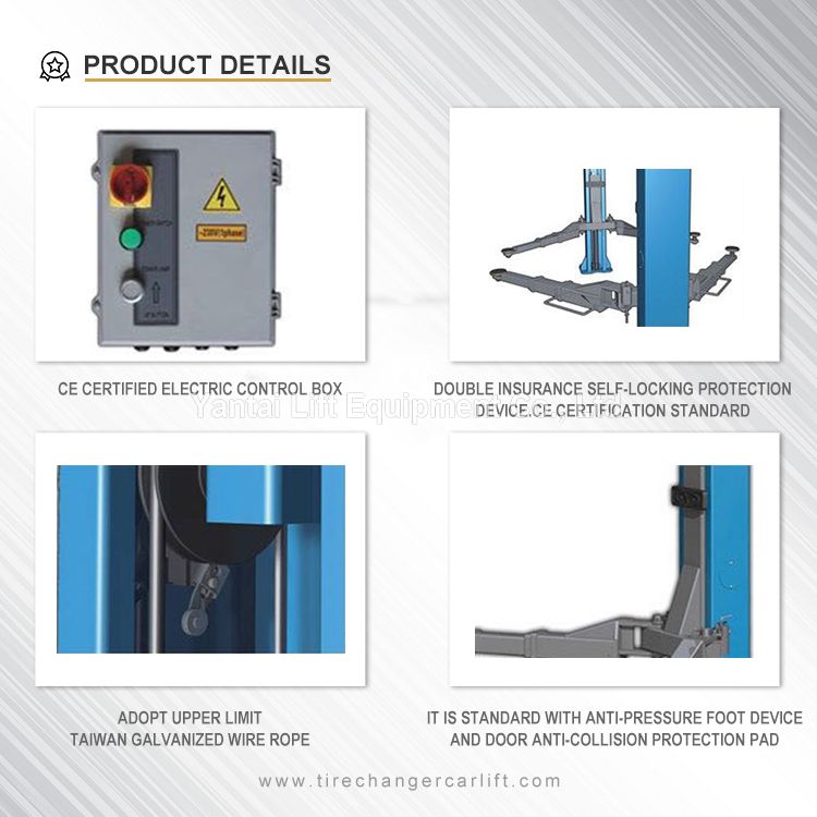 Factory Garage Equipment 2 Post Auto Car Lift